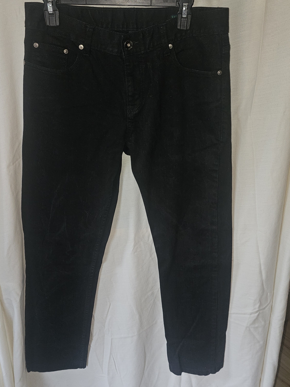 Benetton Men's Black Skinny Jeans